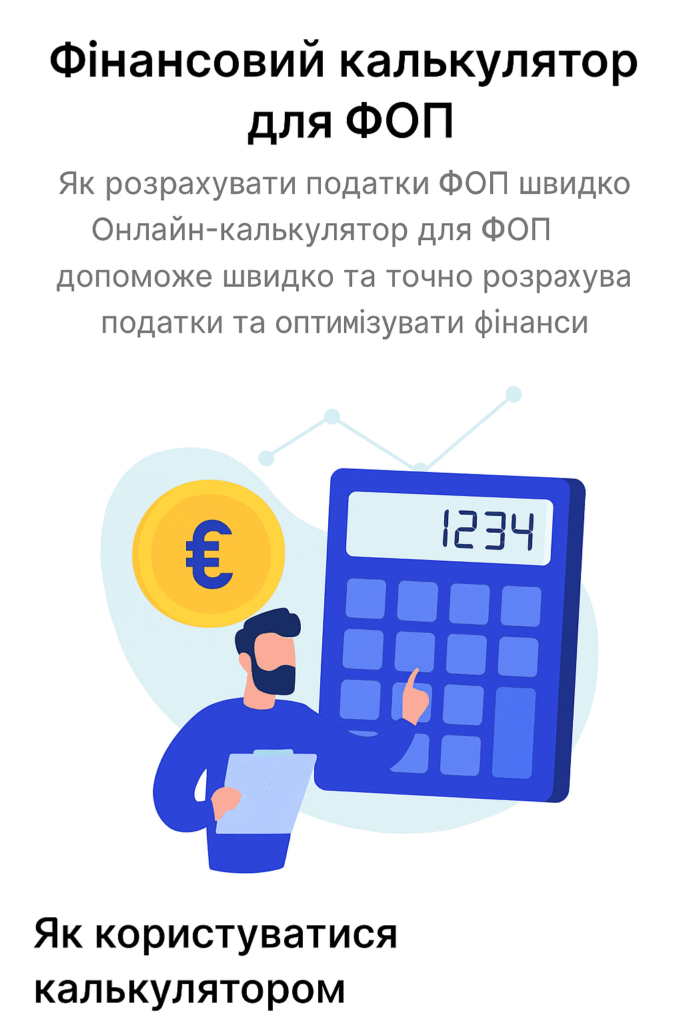 Фінансовий калькулятор для ФОП: як швидко розрахувати податки та оптимізувати фінанси